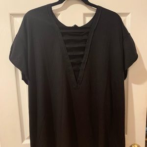 Black T shirt dress